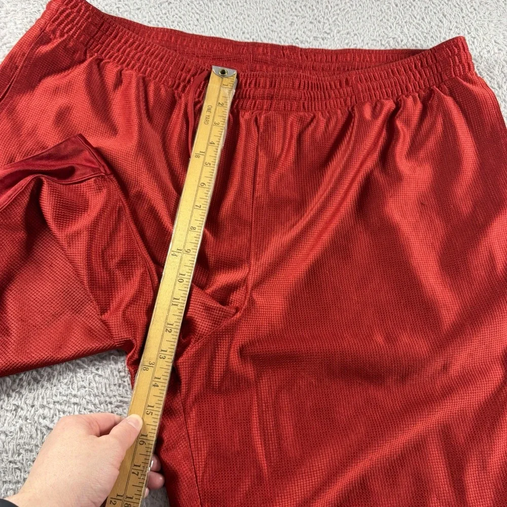 Vintage Nike Basketball Shorts Mens 3x Red Dazzle Shiny Silky Y2K 90s